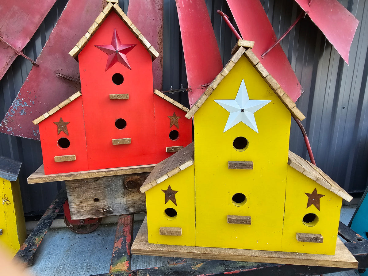Wood Lath Roof Backyard Birder Home & Garden Gift Store