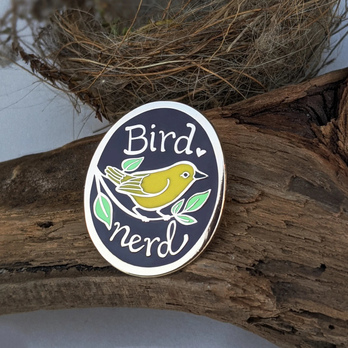 Bird Nerd Pin Backyard Birder Home & Garden Gift Store