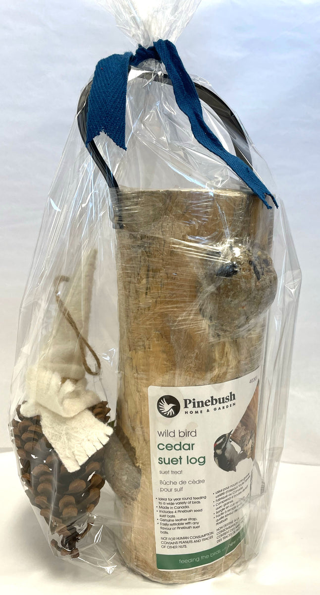 Cedar Suet Log Gift Pack Backyard Birder Home & Garden Gift Store