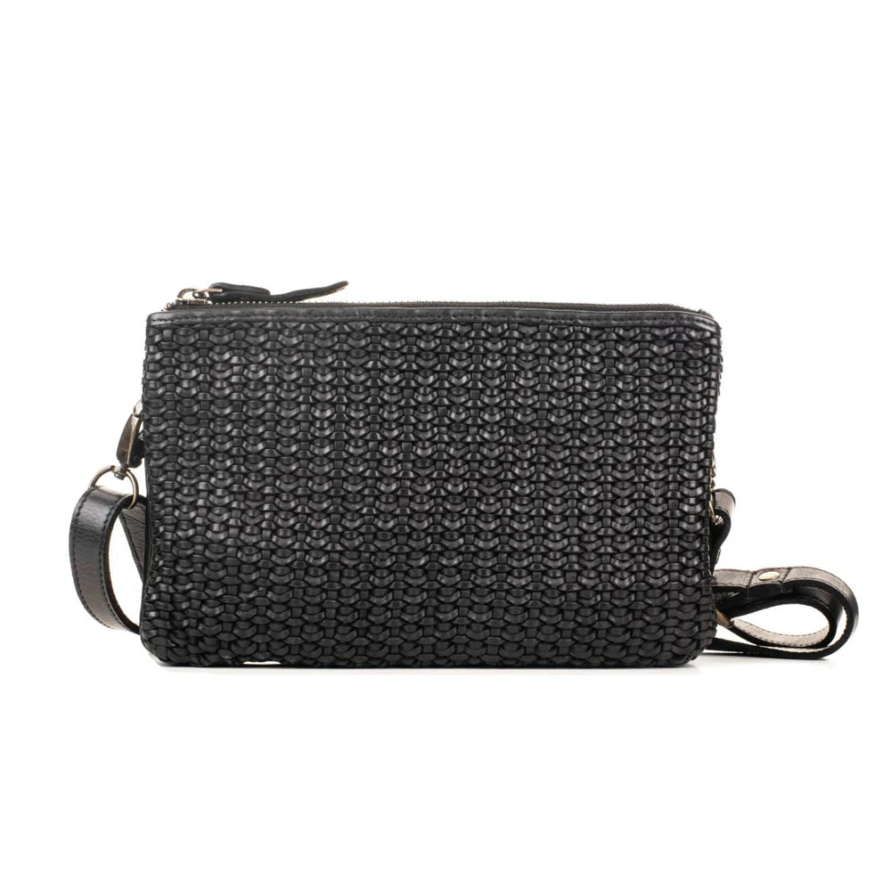 Anais Handbag Washed Leather - Black