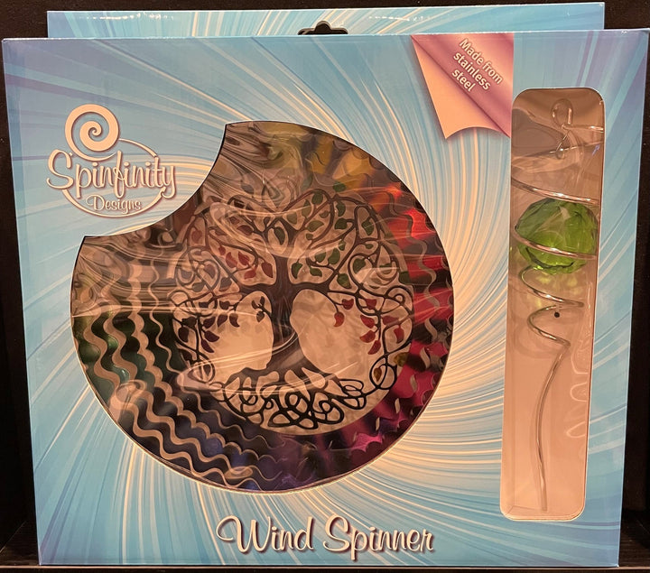Wind Spinner Tree of Life with Crystal