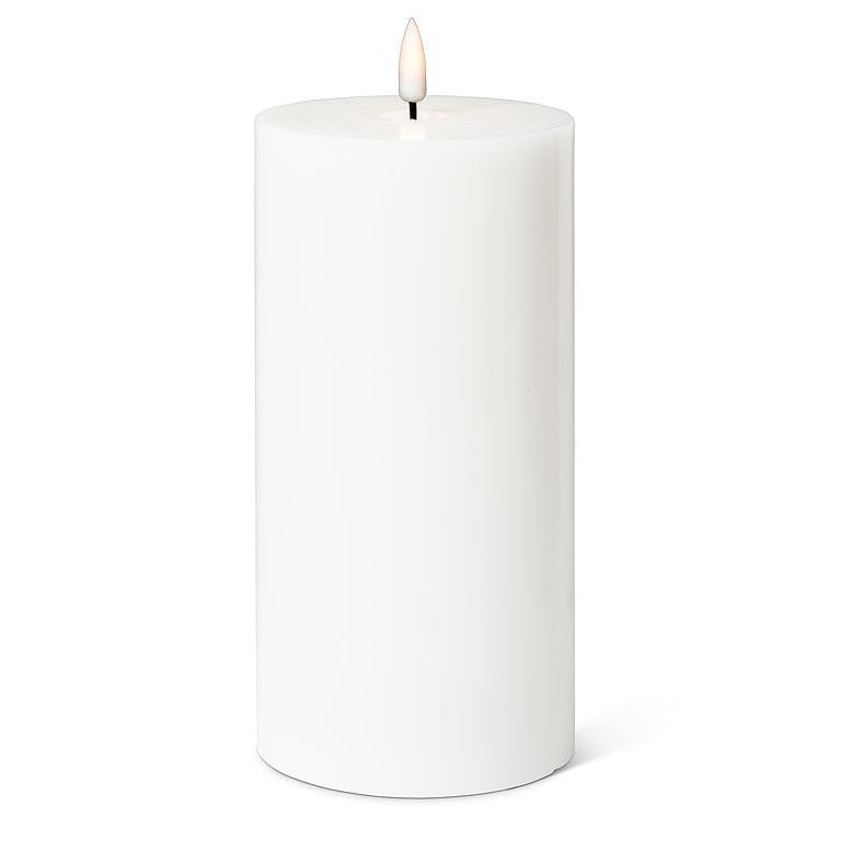 LED Pillar Candle - White