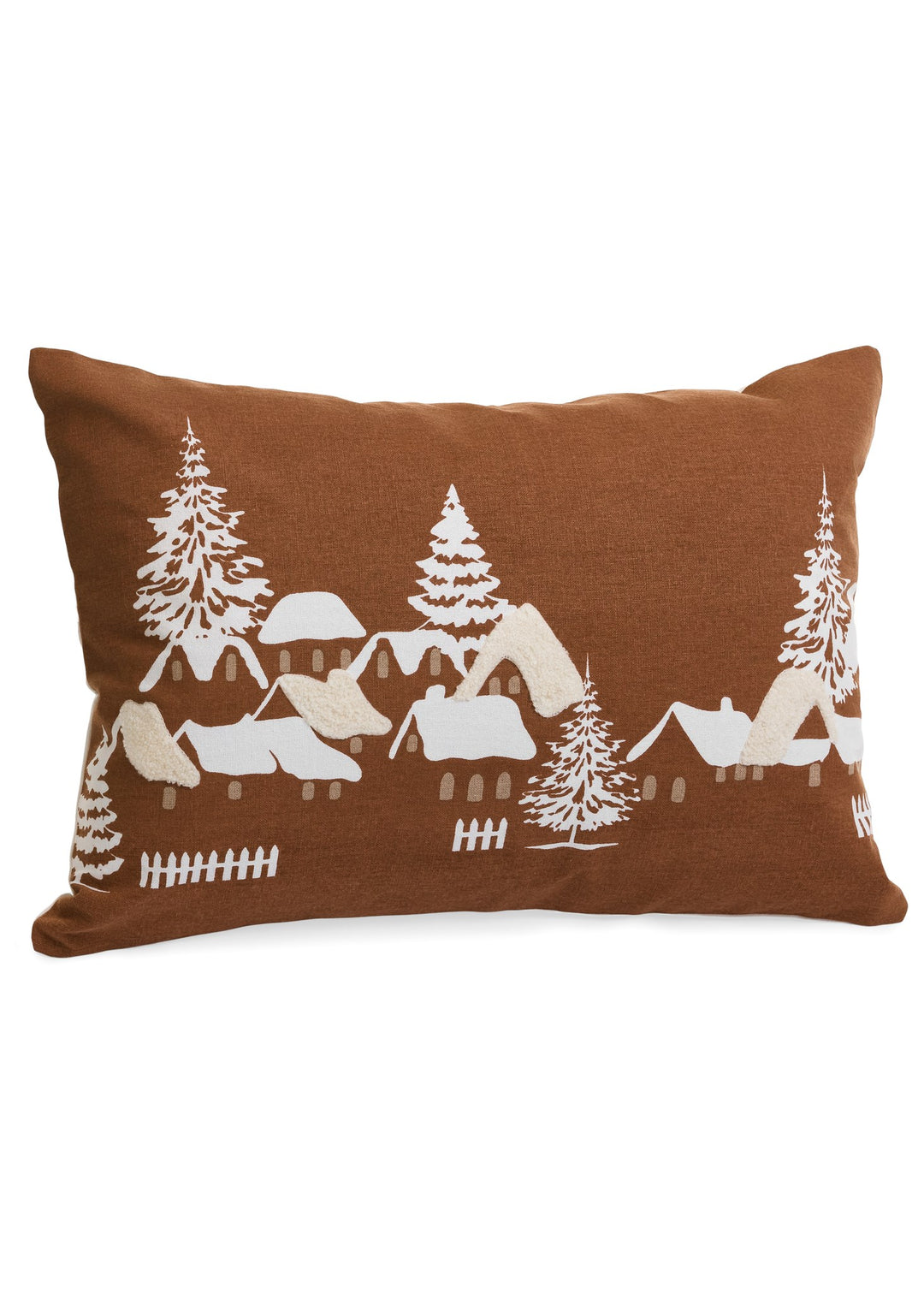 Cushion Snowy Village