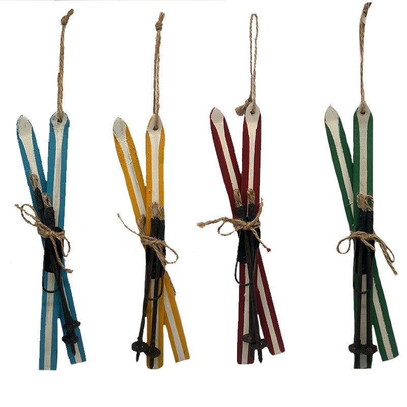 Skis Ornaments (Sold Separately)