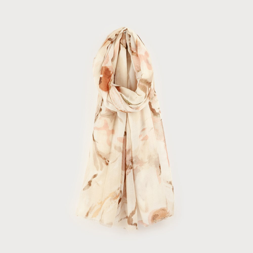 Scarf Butterfy Print - Beige