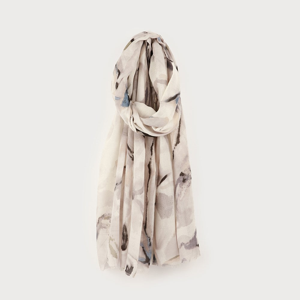 Scarf Butterfly Print - Black