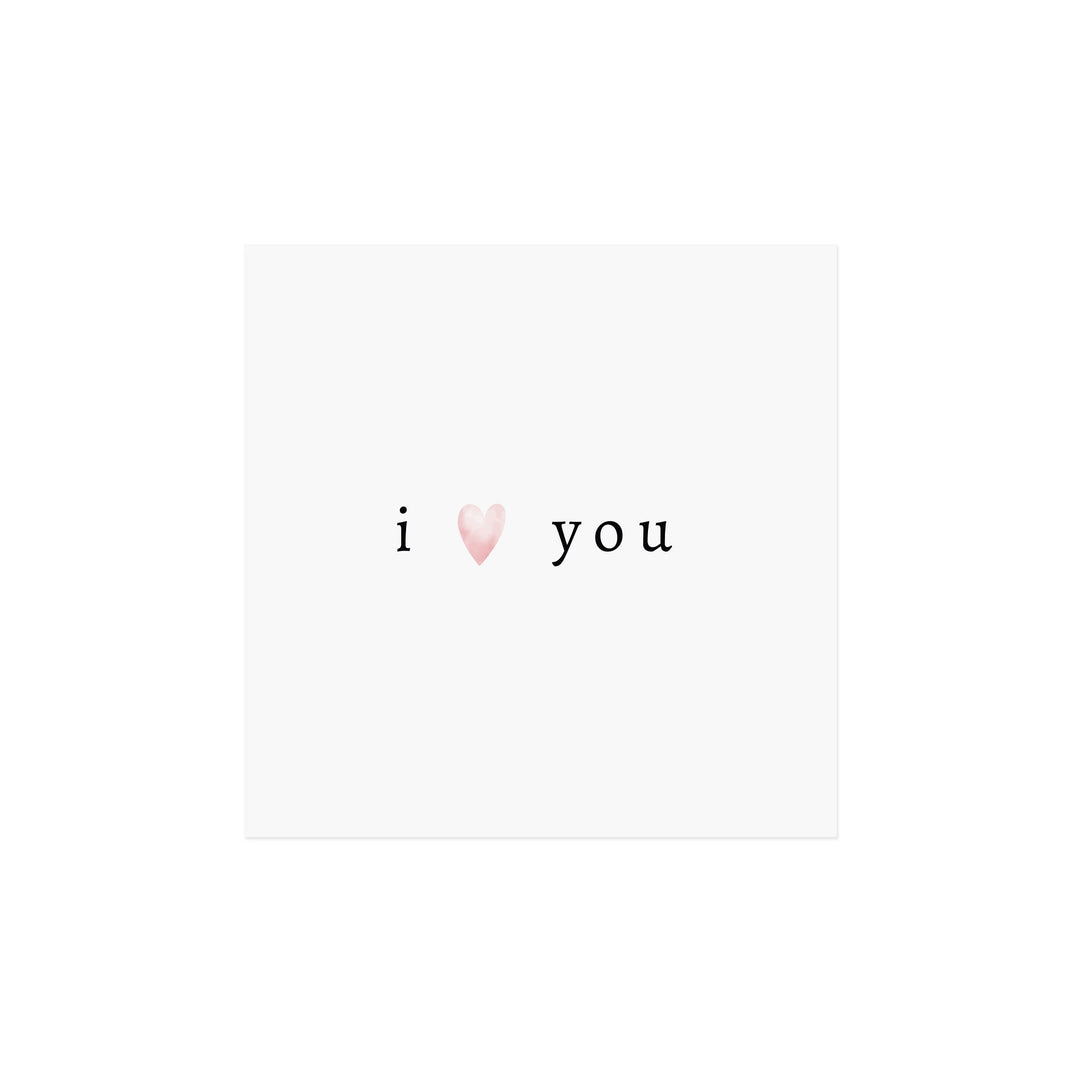 I Love You - Cocktail Napkin
