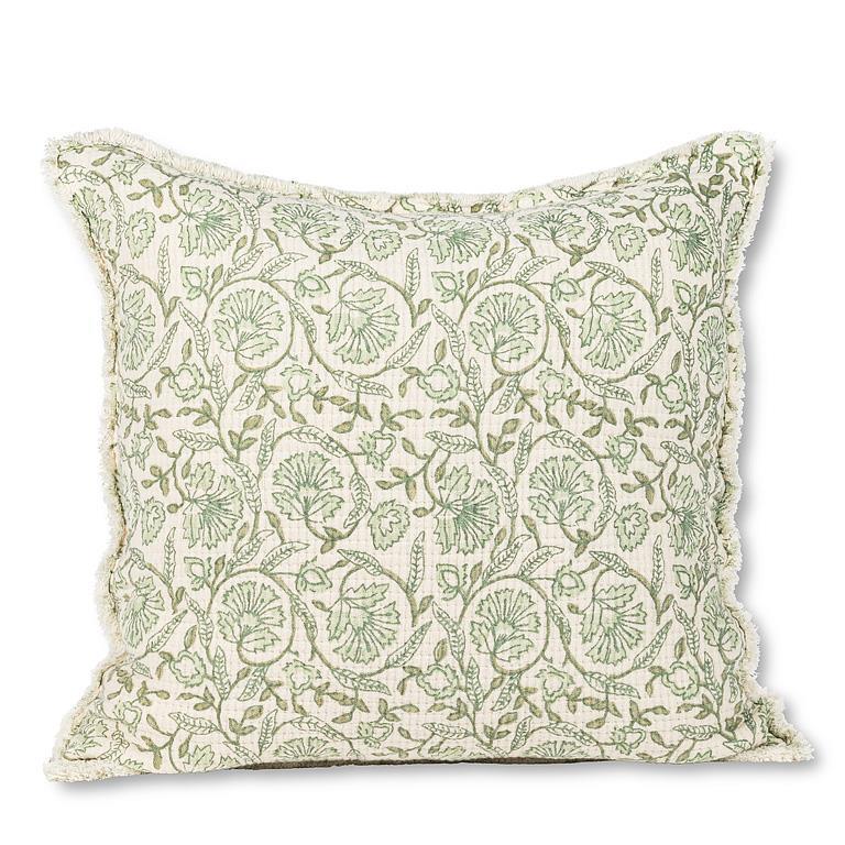 Square Floral Pillow