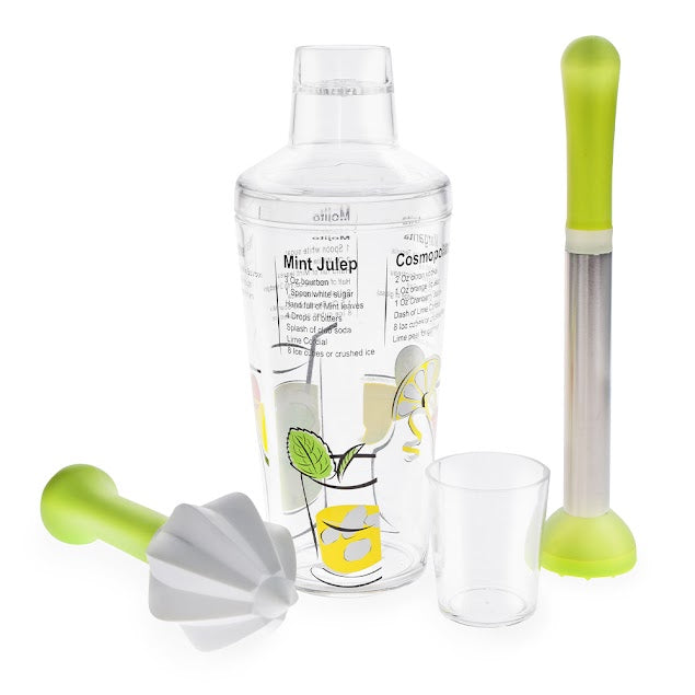 Recipe Cocktail Shaker Set – 5piece
