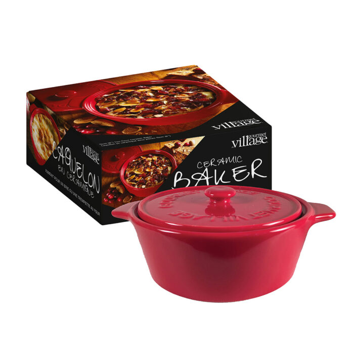 Red Ceramic Baker