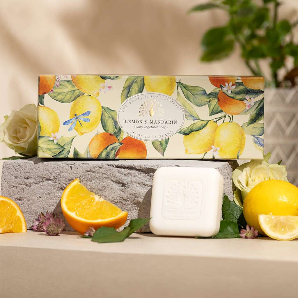 Heritage Lemon &amp; Mandarin Triple Soap Gift Box
