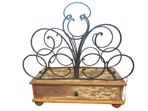 Metal Scroll Wine Rack