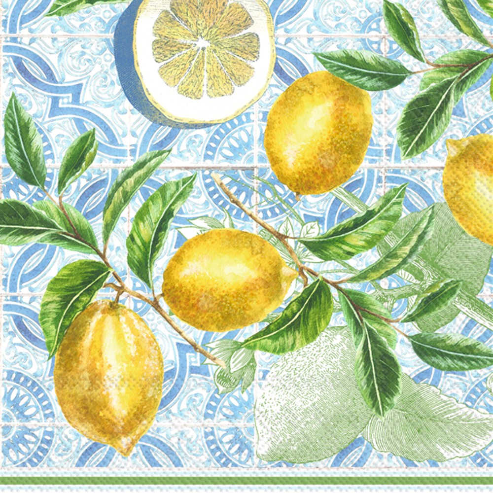 Lunch Napkin - Citrus Limon