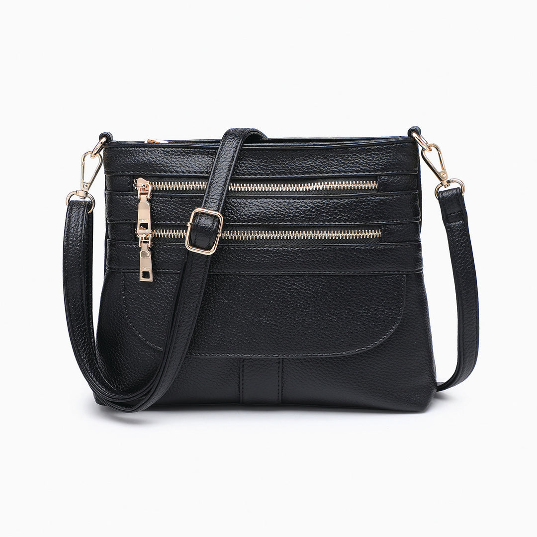 Octavia Crossbody with Multi-Zip Compartments