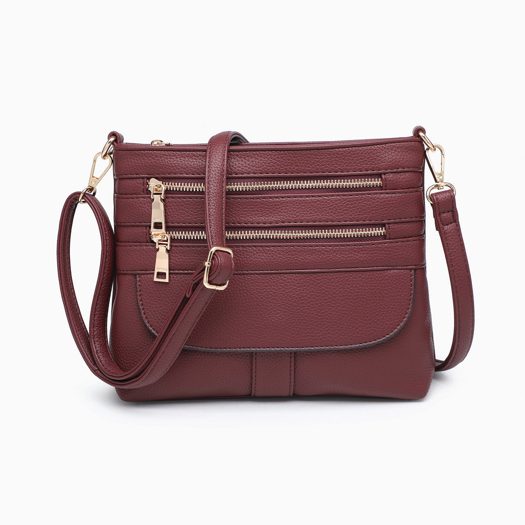 Octavia Crossbody with Multi-Zip Compartments