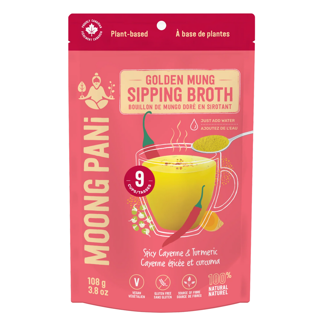 Golden Broth with Spicy Cayenne, Turmeric and Mung Beans