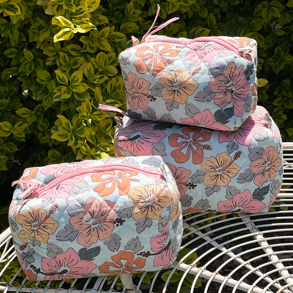 Hibiscus Cosmetic Bag