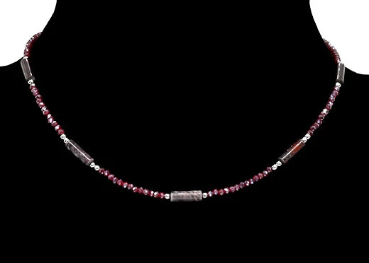 Semi-Precious Stone Crystal Necklace