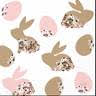 Lunch Napkin - Blooming Bunnies