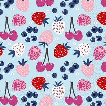 Cocktail Napkin - Berries Sundae