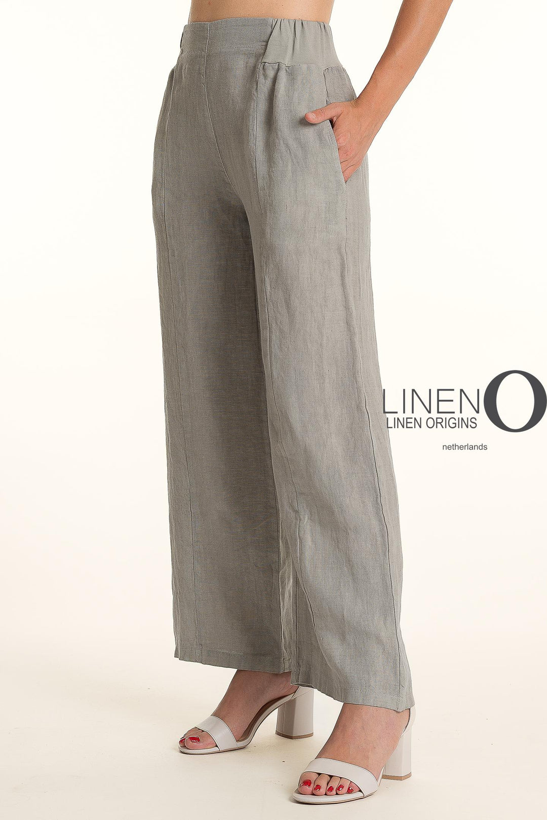 French Linen Pants - Fango