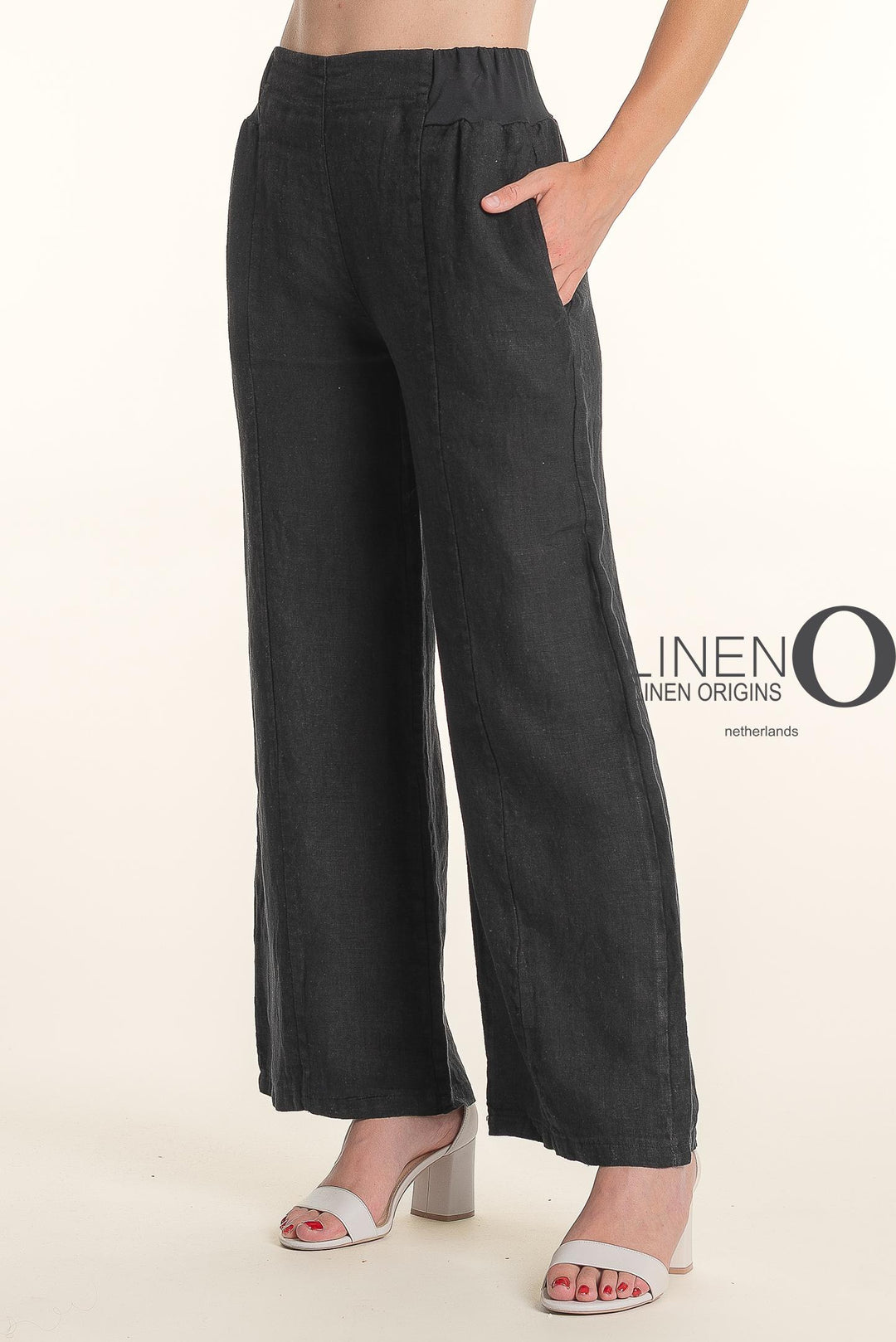 French Linen Pants - Nero