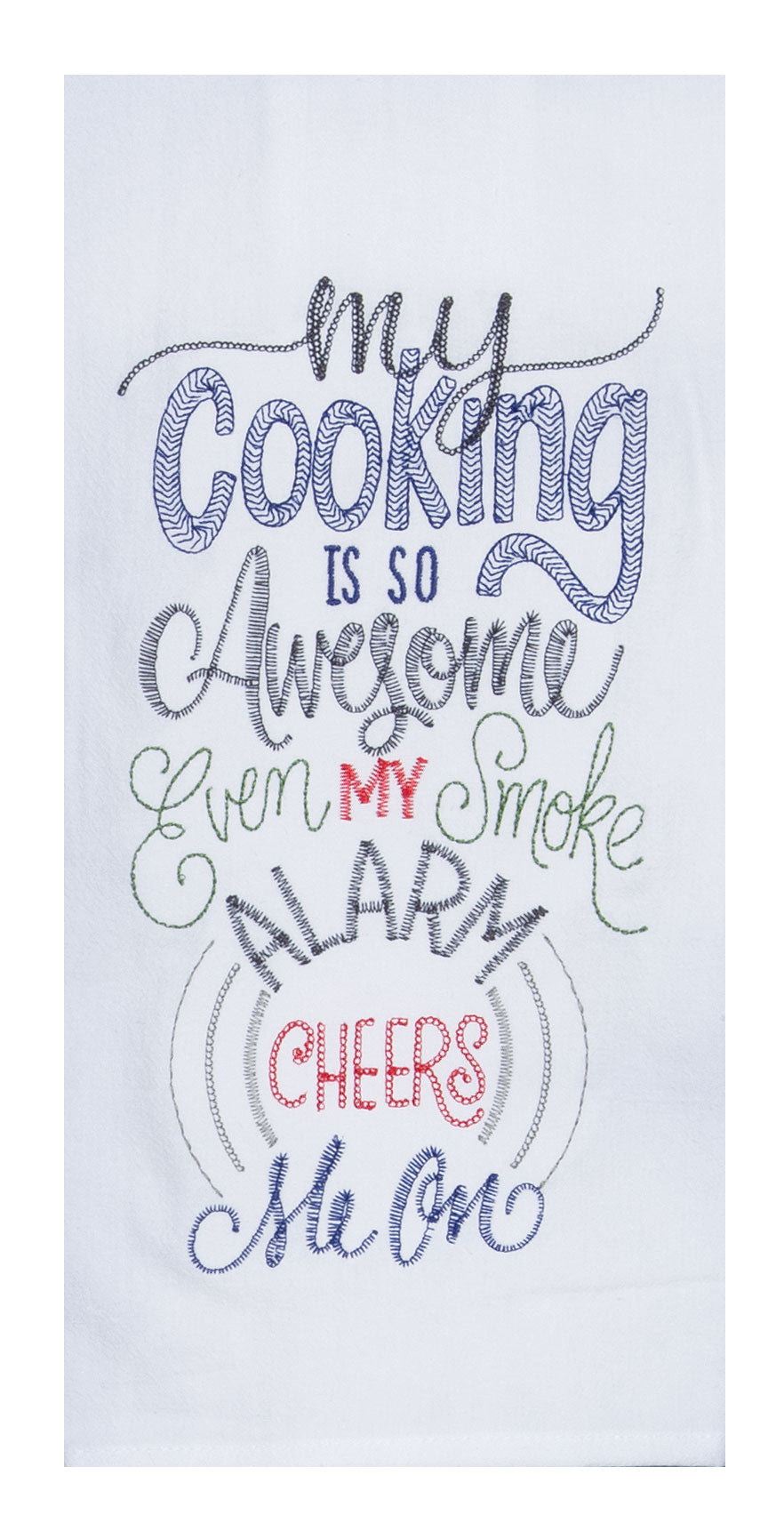 Snarkasms Alarm Embroidered Flour Sack Towel