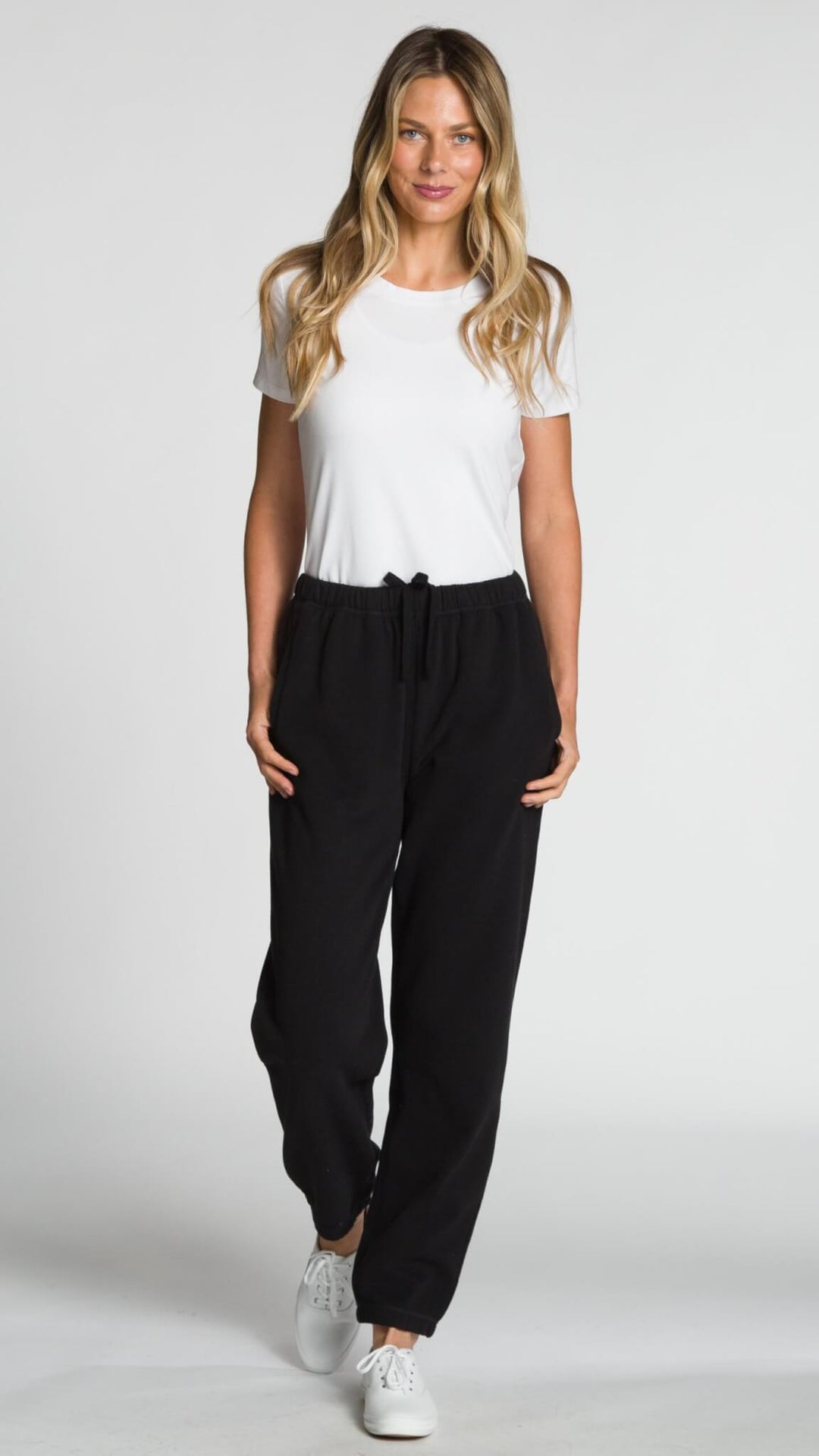 Classic Sweat Pant with Pockets - Black