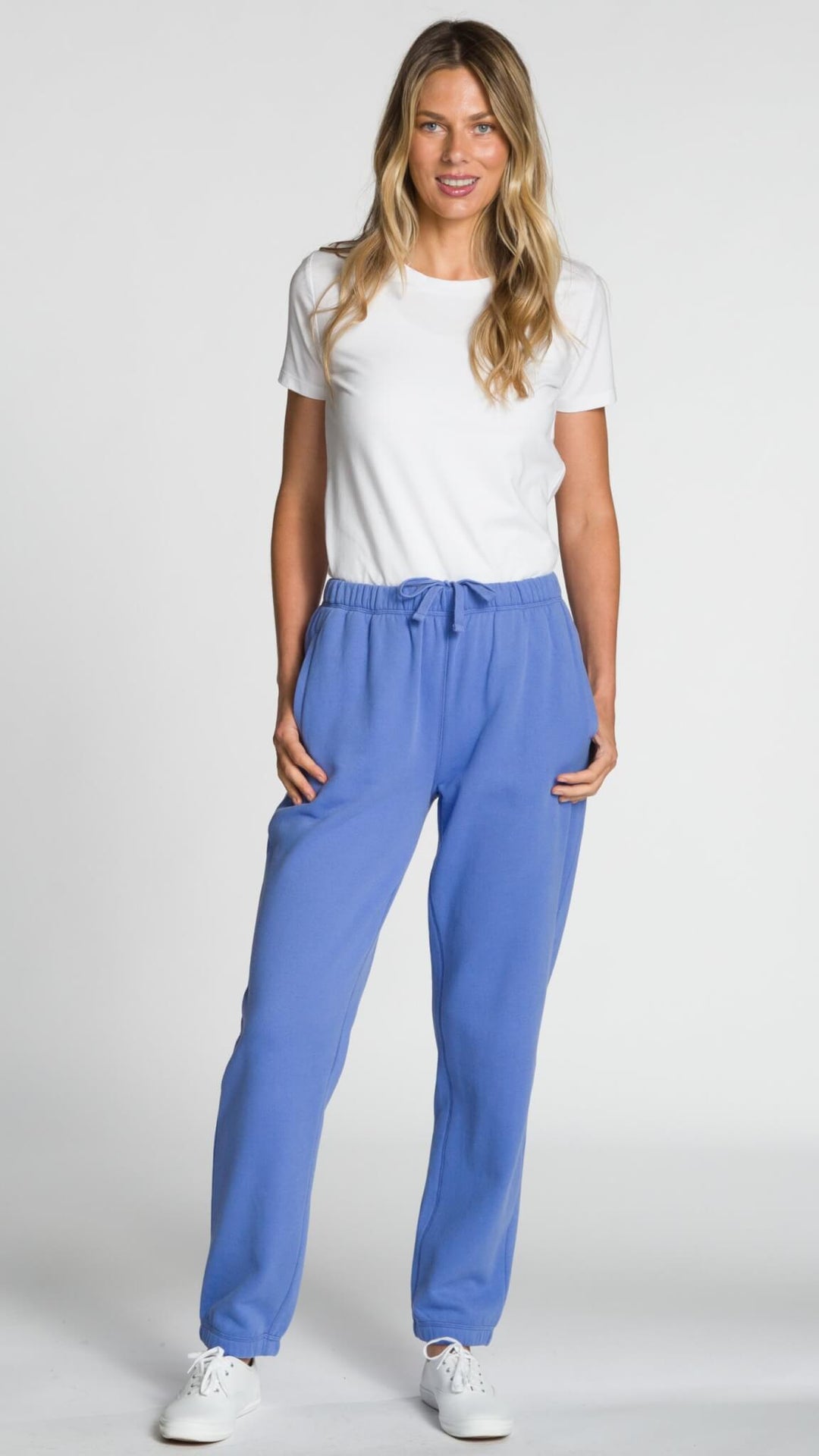 Classic Sweat Pant With Pockets - Periwinkle