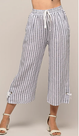 French Linen Pants - Bianco
