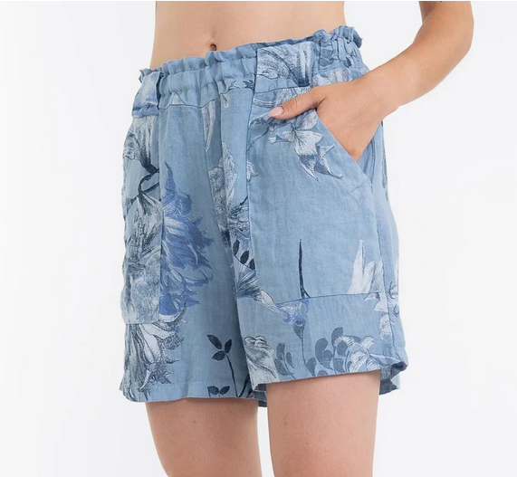 French Linen Shorts - Jean