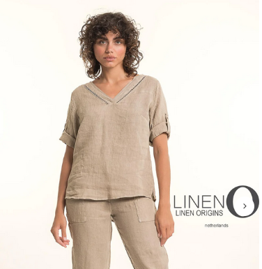 French Linen Blouse - Natural