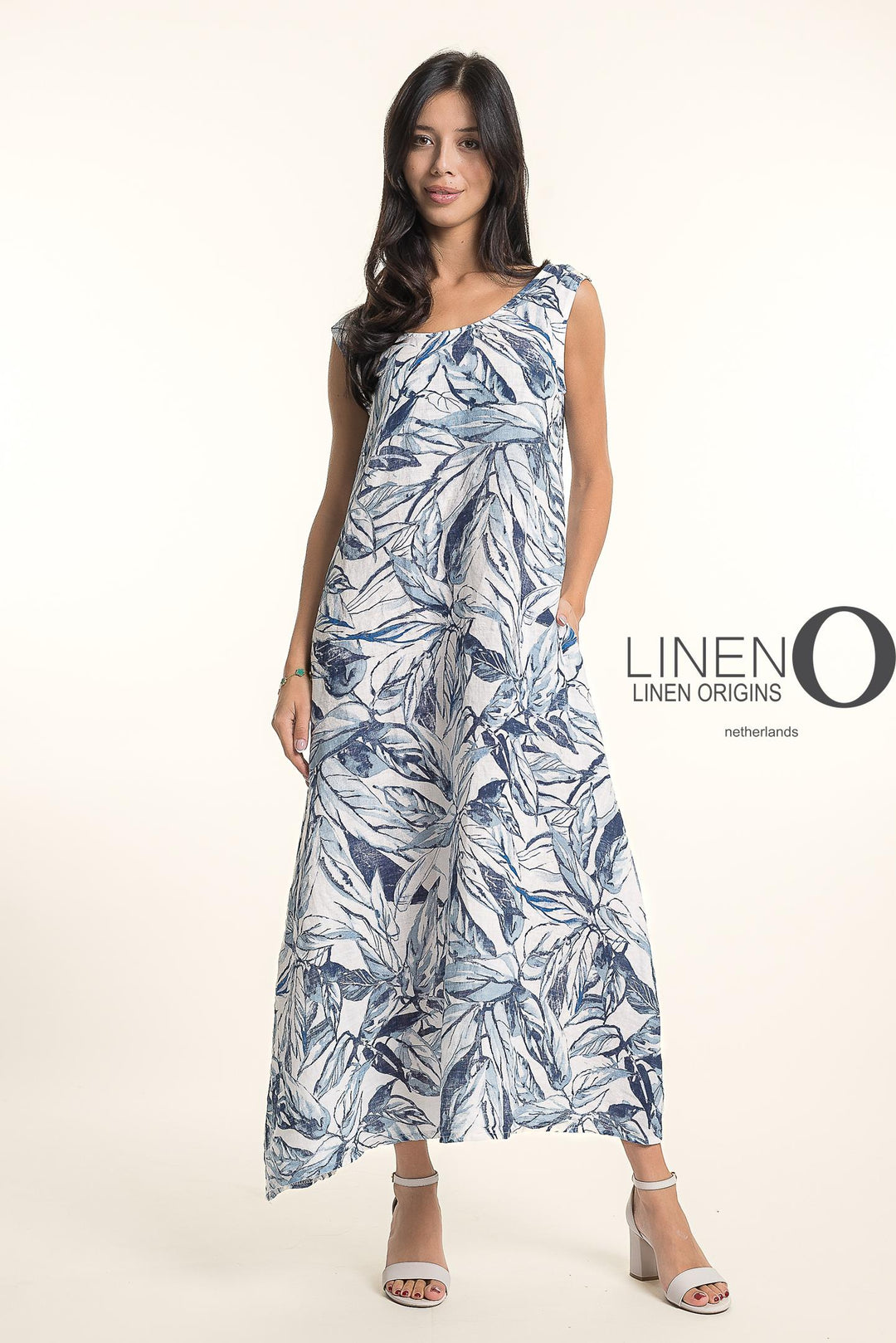 French Linen Dress - Bianco