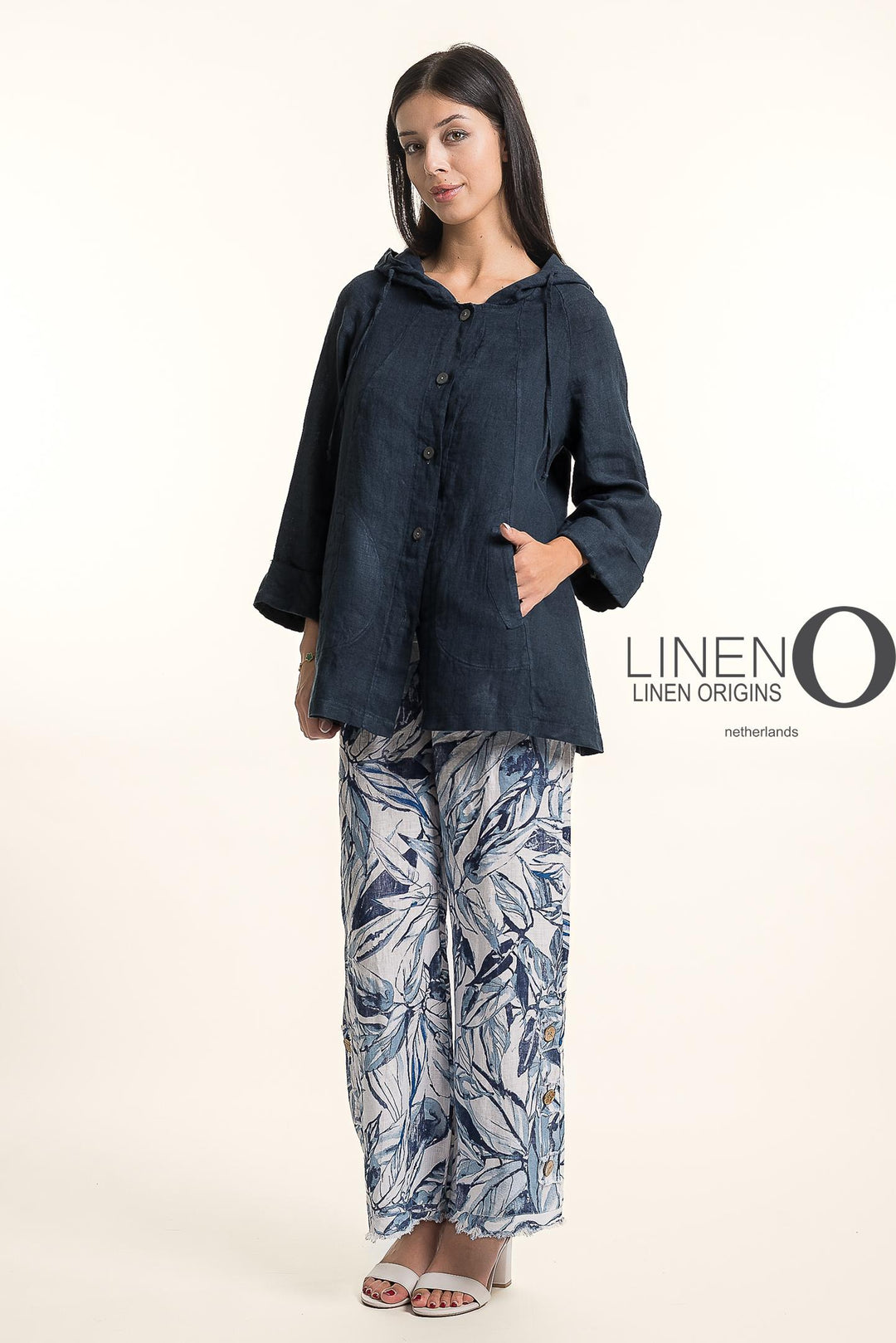 French Linen Jacket - Notte