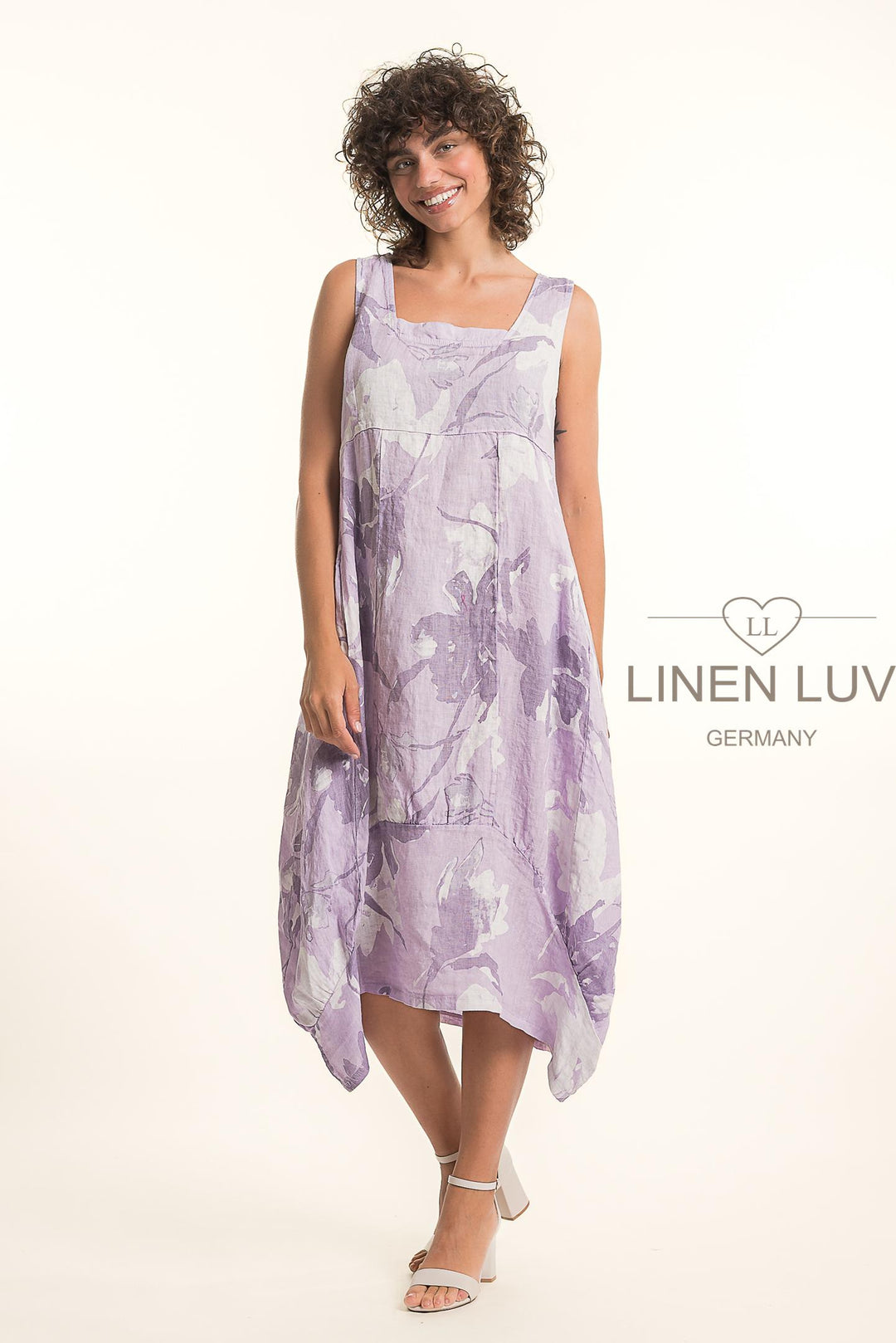 French Linen Dress - Lilla