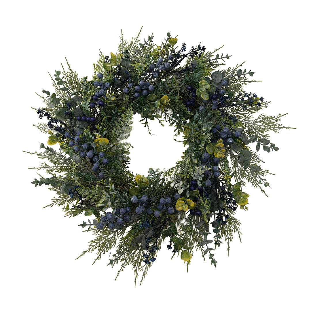 CEDAR and EUCALYPTUS WREATH 22″