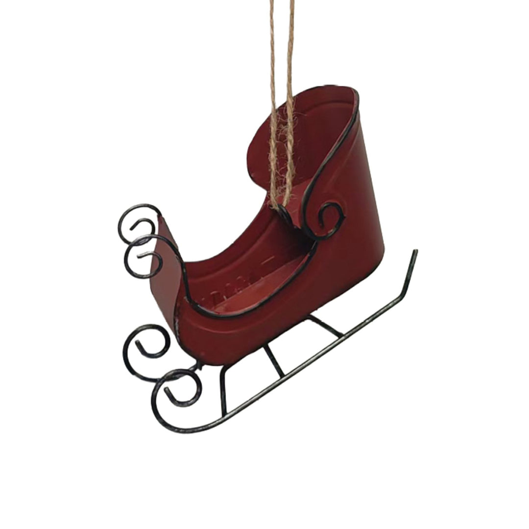 MERRY MINI SLEIGH ORNAMENT