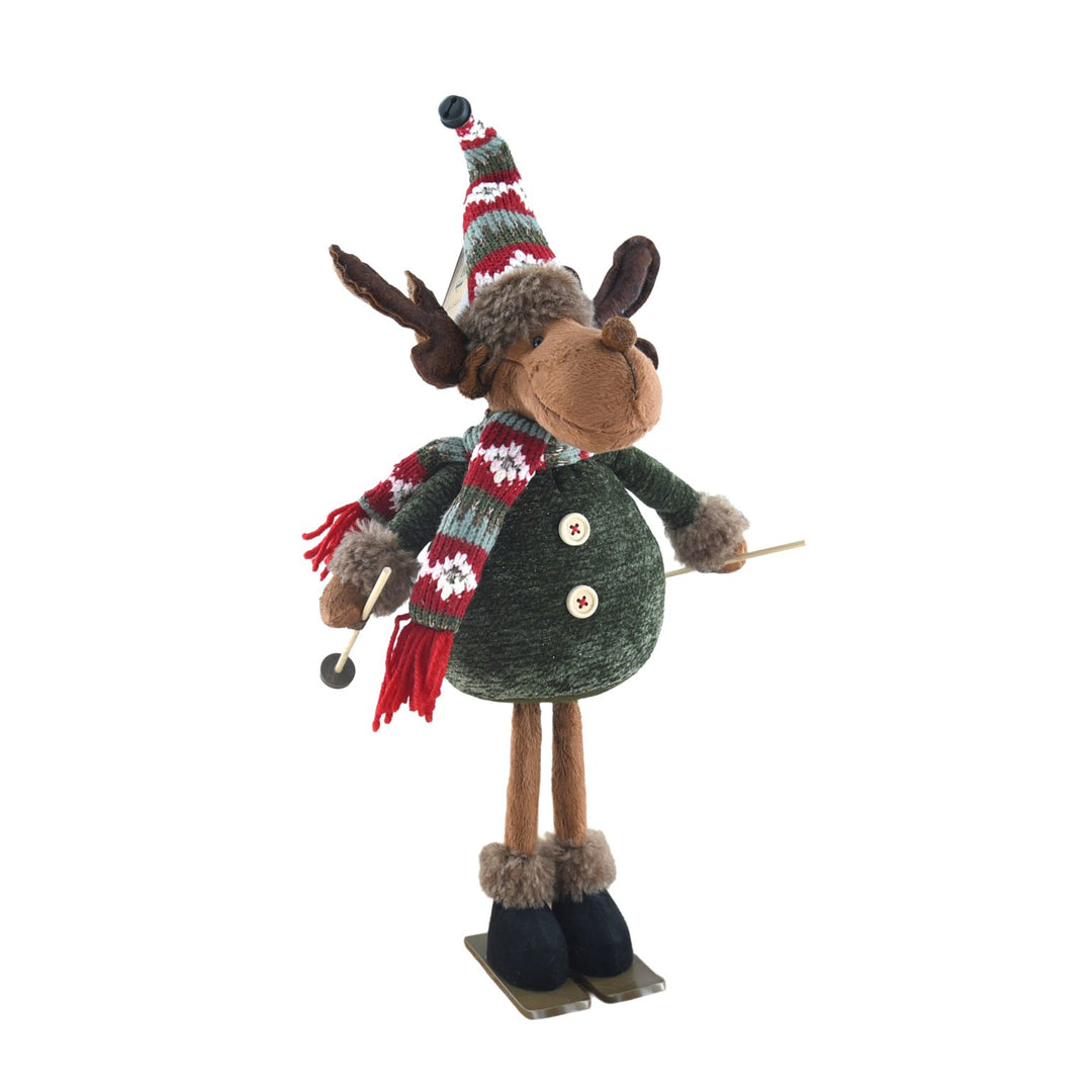 PLUSH STANDING MOOSE WITH SWEATER