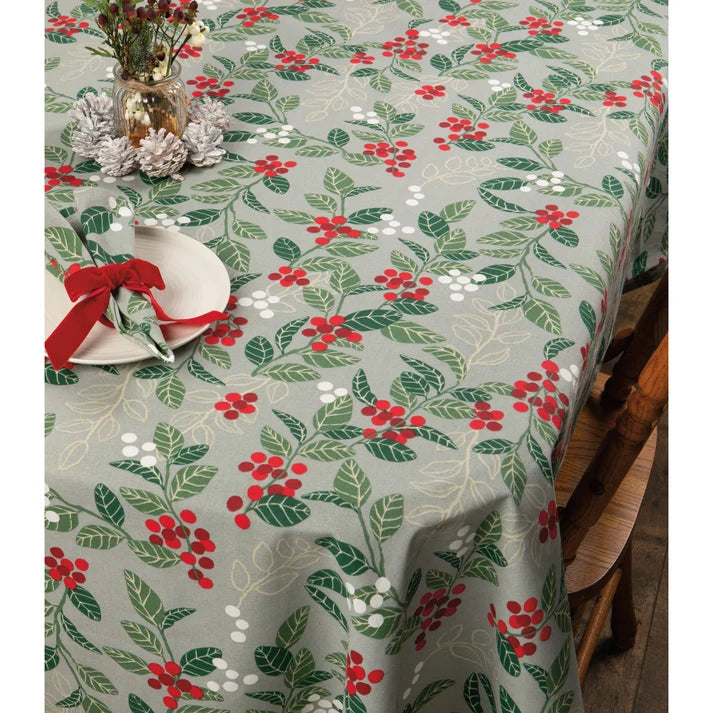 Merry Berry Christmas Tablecloth