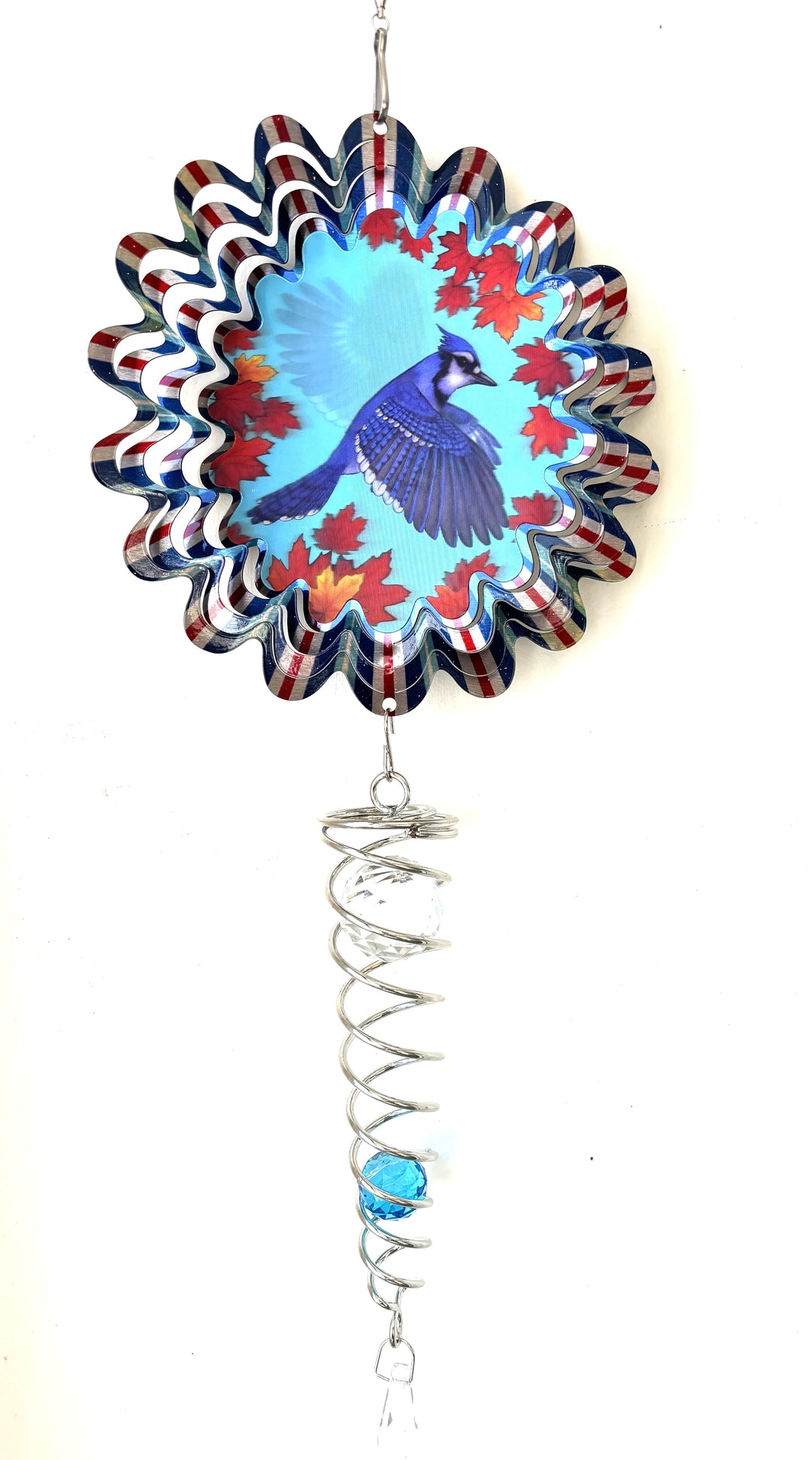 Wind Spinner -Animated Blue Jay