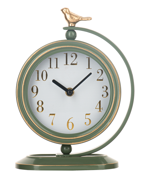 Desk Clock with Bird Finial (Sold Separately)