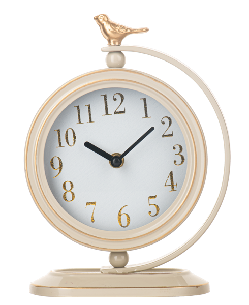 Desk Clock with Bird Finial (Sold Separately)