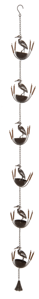 Laser Cut Crane Rain Chain