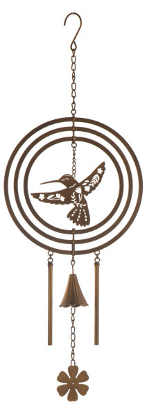 Laser Cut Kinetic Hummingbird Wind Chime