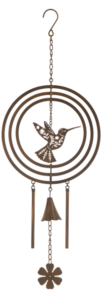 Laser Cut Kinetic Hummingbird Wind Chime