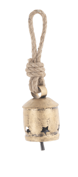 Gold Bell with Star Cutouts
