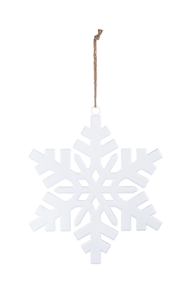 Oversized Enamel Snowflake Ornament