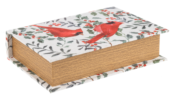 Cardinal &amp; Botanical Book Decor