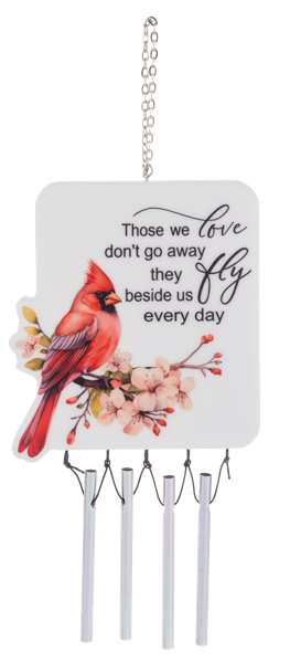 Cardinal Memorial Mini Wind Chime (Sold Separately)