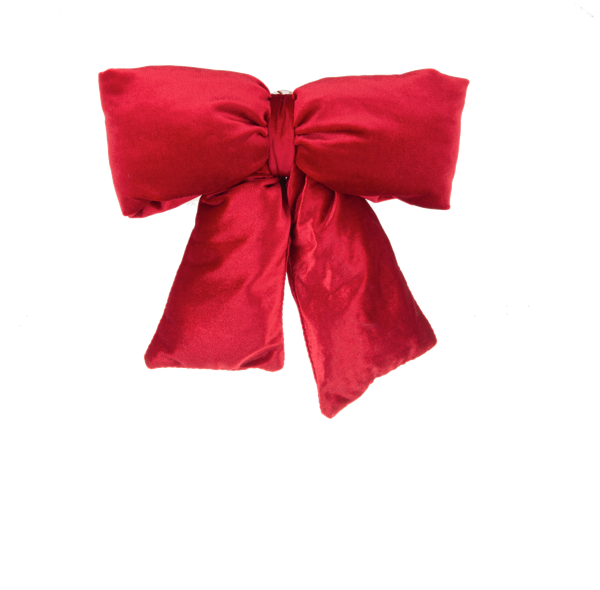 Coquette Christmas Ribbon Ornaments - Red Velvet